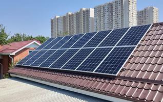 Сетевая солнечная электростанция для частного дома